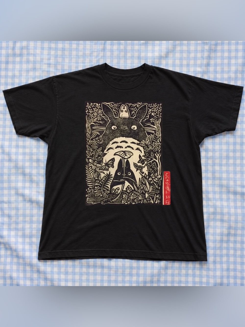 Gildan Black Totoro Graphic Tee - Classic Men’s Shirt